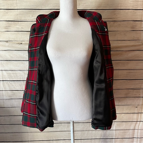 Pendleton Plaid Wool Capelet Poncho Jacket Size XL - Picture 3 of 13